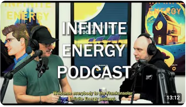 Frankensolar Infinite Energy Podcast S2E1 – Lineup Changes Happen