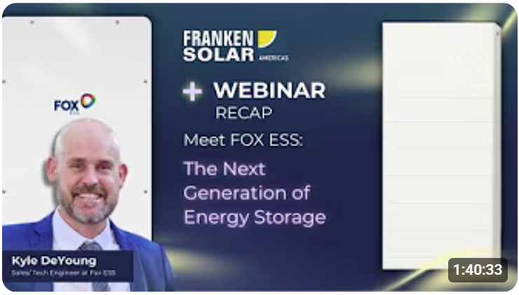 Meet Fox ESS The Next Generation of Energy Storage | Fox ESS Webinar Recap