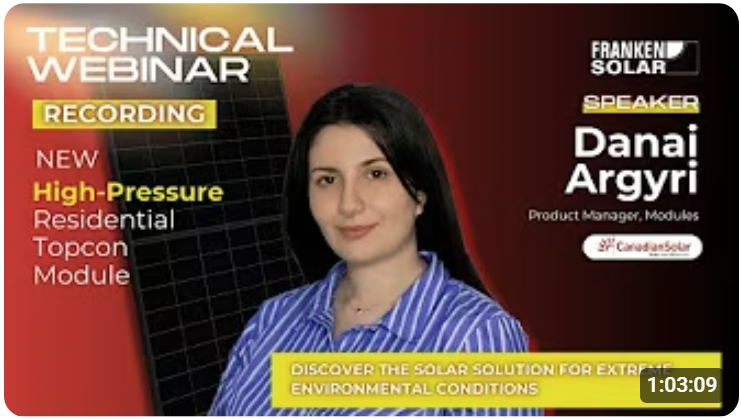 New High-Pressure Residential TOPCon Module | Canadian Solar Webinar